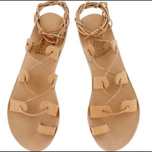 ANCIENT GREEK ACYLONE LACE UP SANDALS